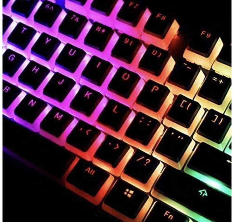 104 Key PBT Cherry MX Keycaps - Miami (Pink and Mint) Pudding - أكسسوار لوحة مفاتيح